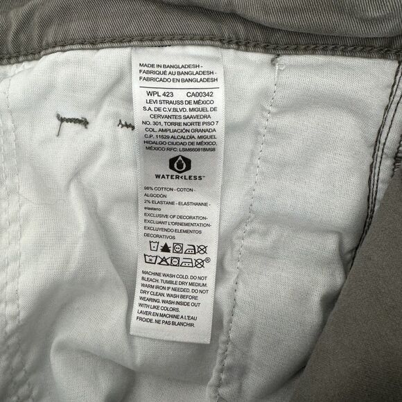 Signature Levi Strauss Mens Pants Sz 32x31‎ Gray Athletic Chino Classic Denim - Picture 13 of 14